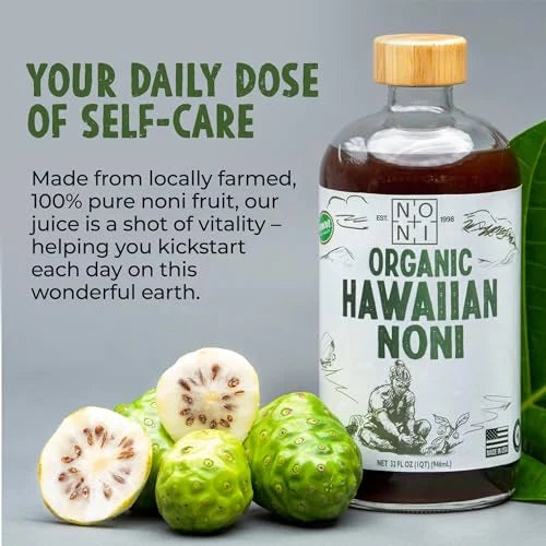 Organic Hawaiian Noni Juice - 1 Pack of 32oz Glass Bottles M866057
