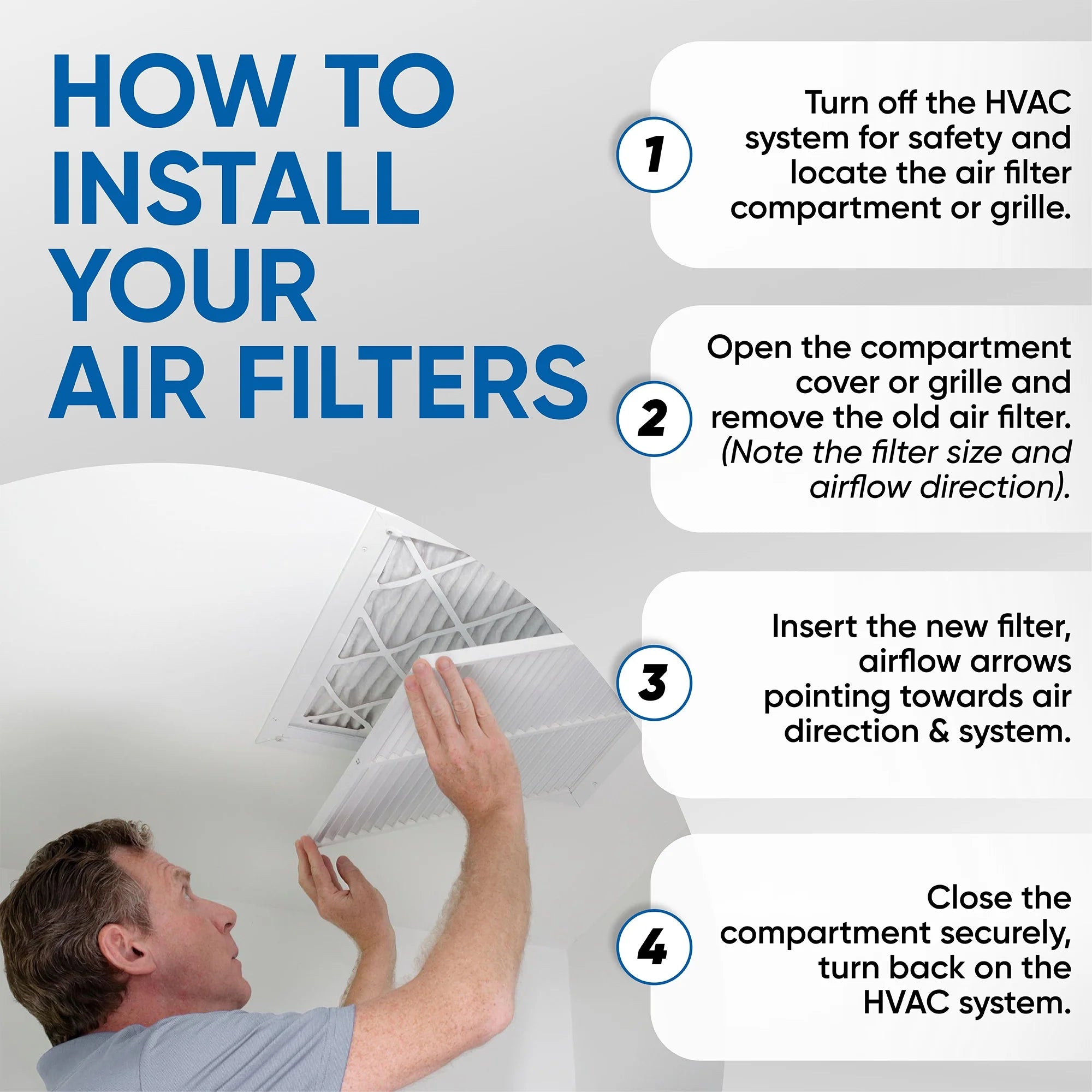 MERV 13 Pleated AC Furnace Air Filters 6 Pack S54763