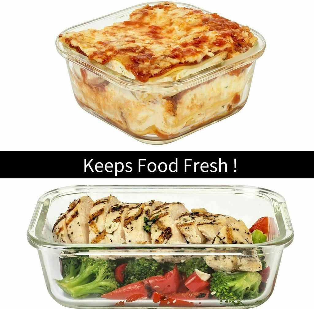 24 Pc Airtight Glass Food Storage Containers with Lids B965630