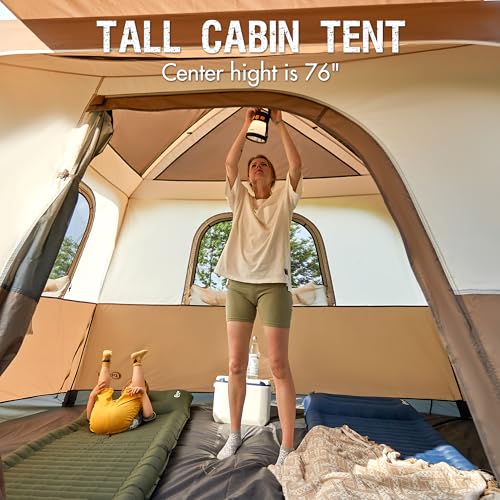 6 Person Camping Tent with Porch U657202