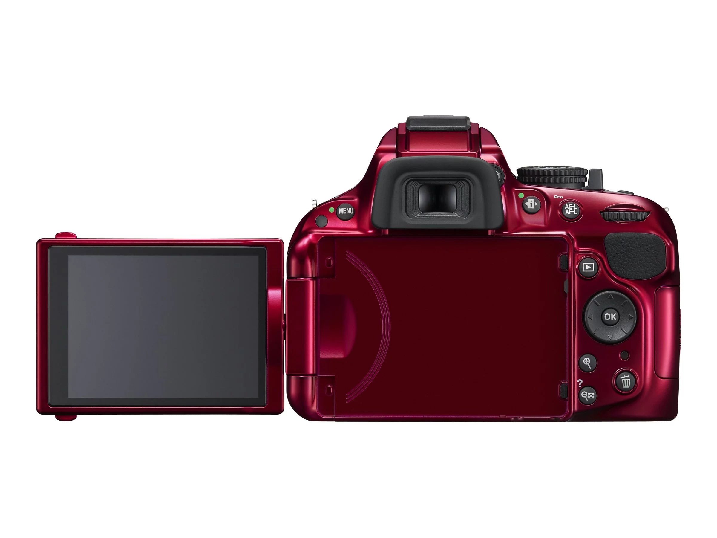 Red Digital Camera SLR 24.1 MP 3x Optical Zoom 18-55mm Lens S409970
