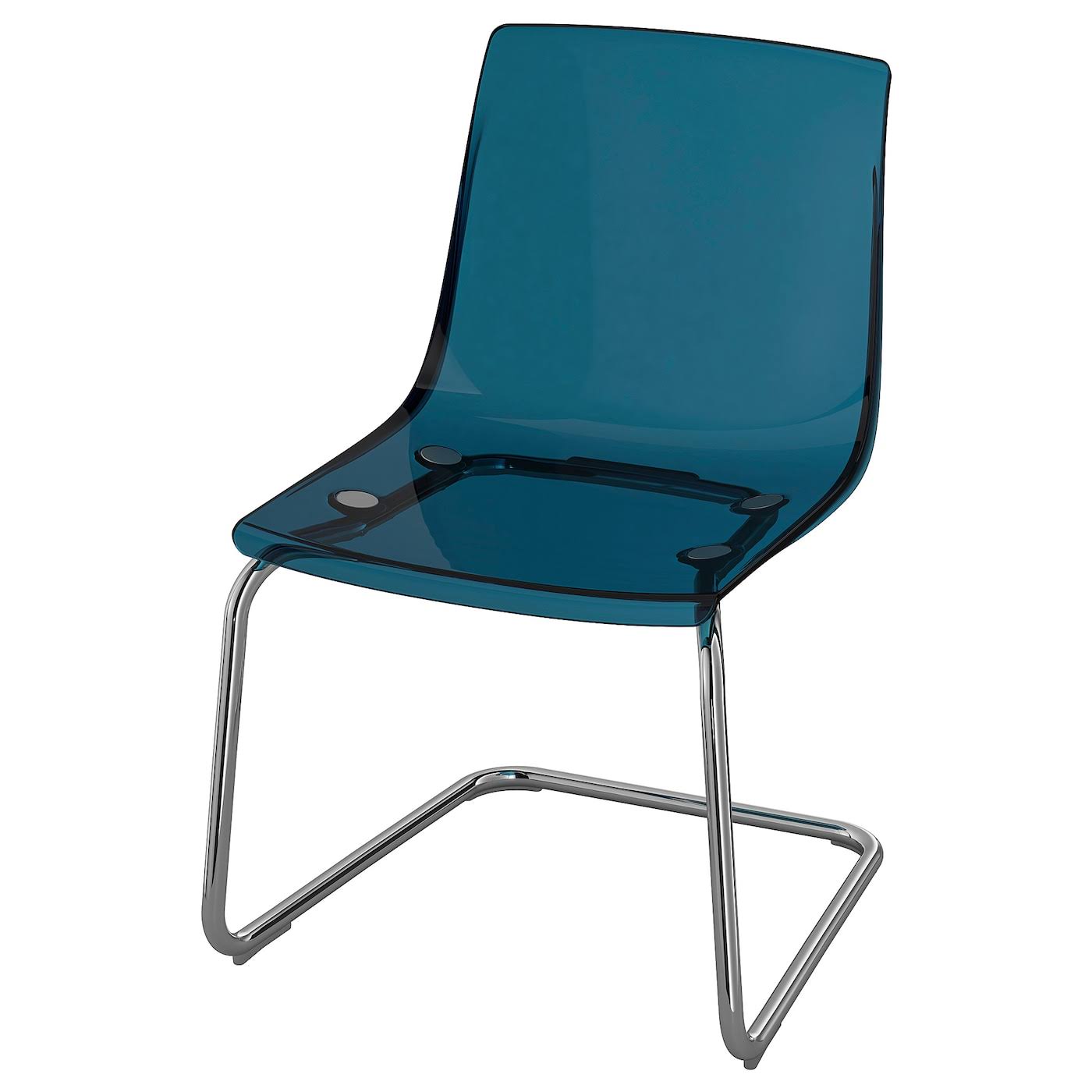 Blue/Chrome Plated Chair L199519