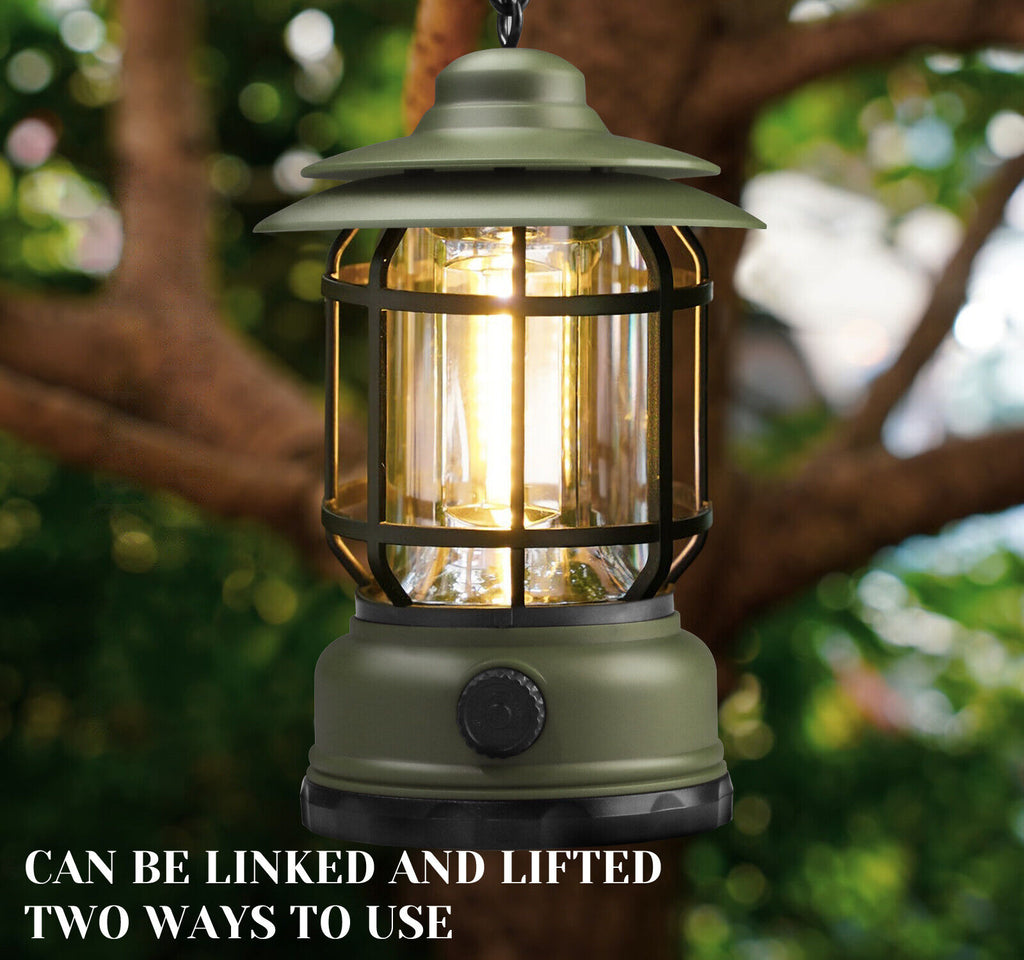 USB Rechargeable LED Camping Lantern Flashlight Lamp L803784
