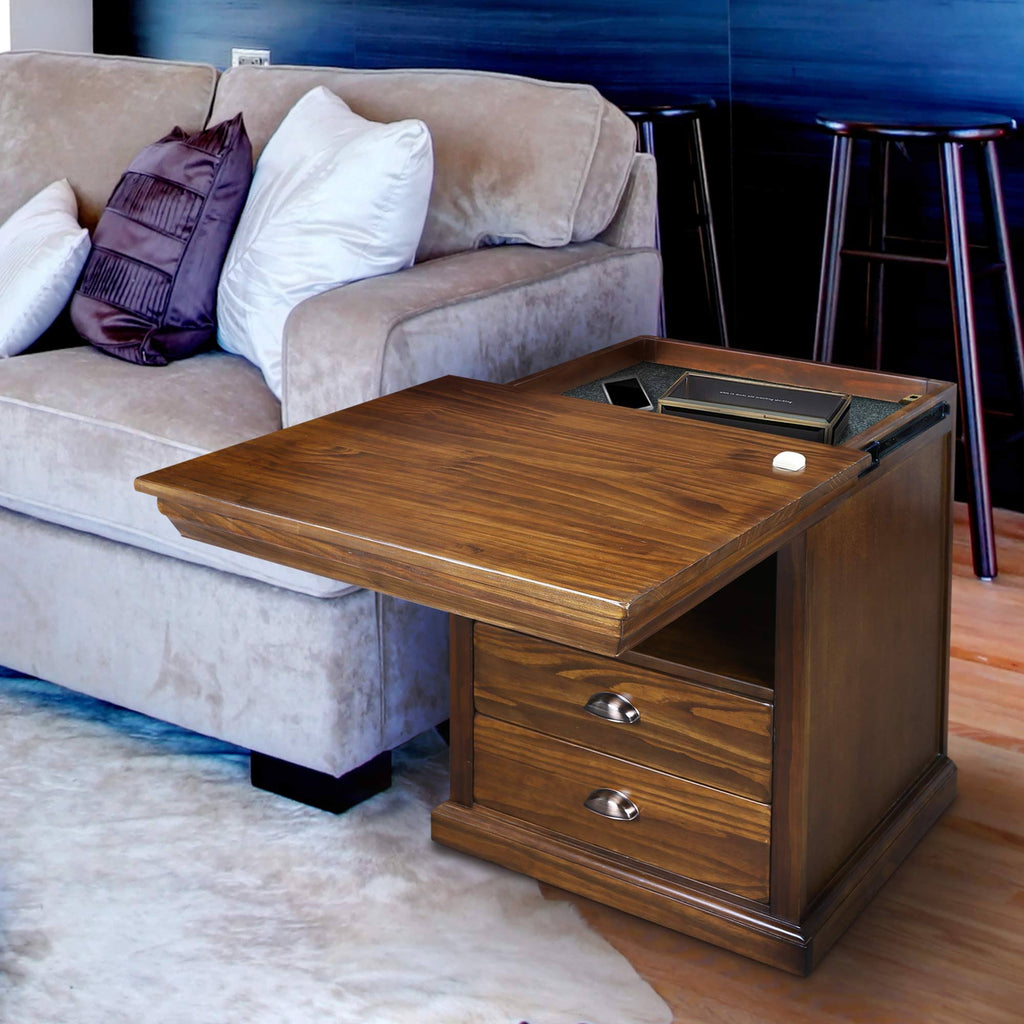 Nightstand with Concealed Compartment C9608