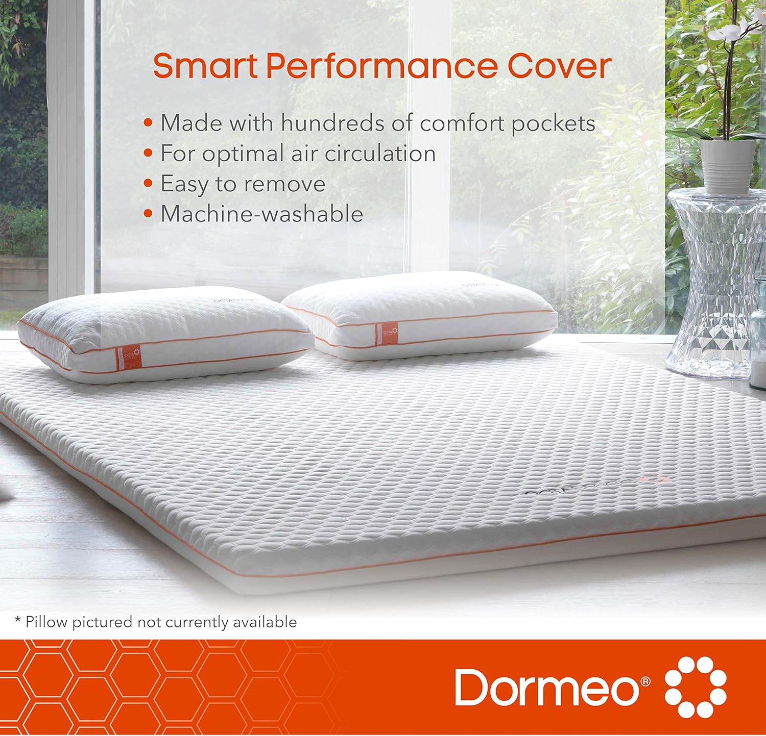 Queen Size Mattress Topper and Waterproof Mattress Protector Bundle A305