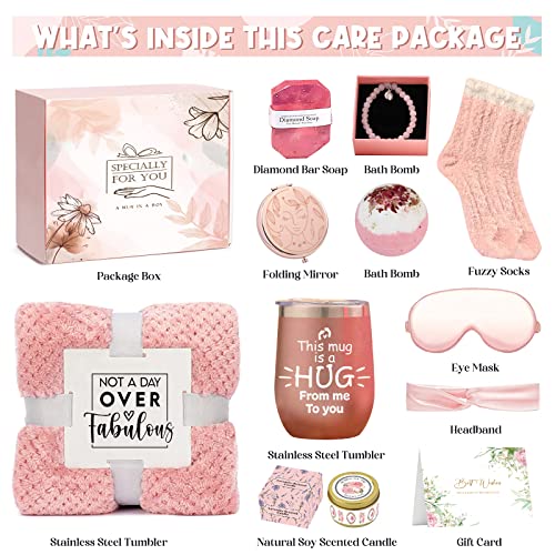 Gift Basket with Tumbler Blanket J1432