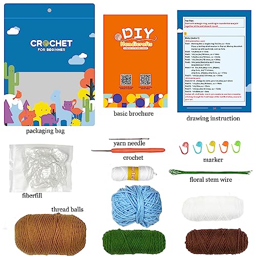 6 Pcs Crochet Kit (Blue) F194257