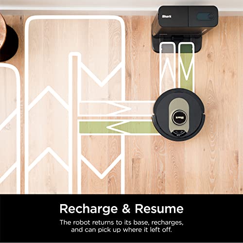 Black AI Robot Vacuum with Self-Empty Base Y86298