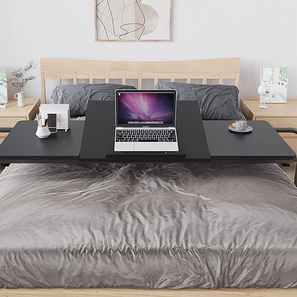 Over-Bed Tables with Wheels Height and Length Adjustable Rolling Mobile Laptop Cart Desk O543527