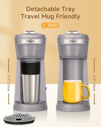 Gray Single Serve Coffee Maker K624
