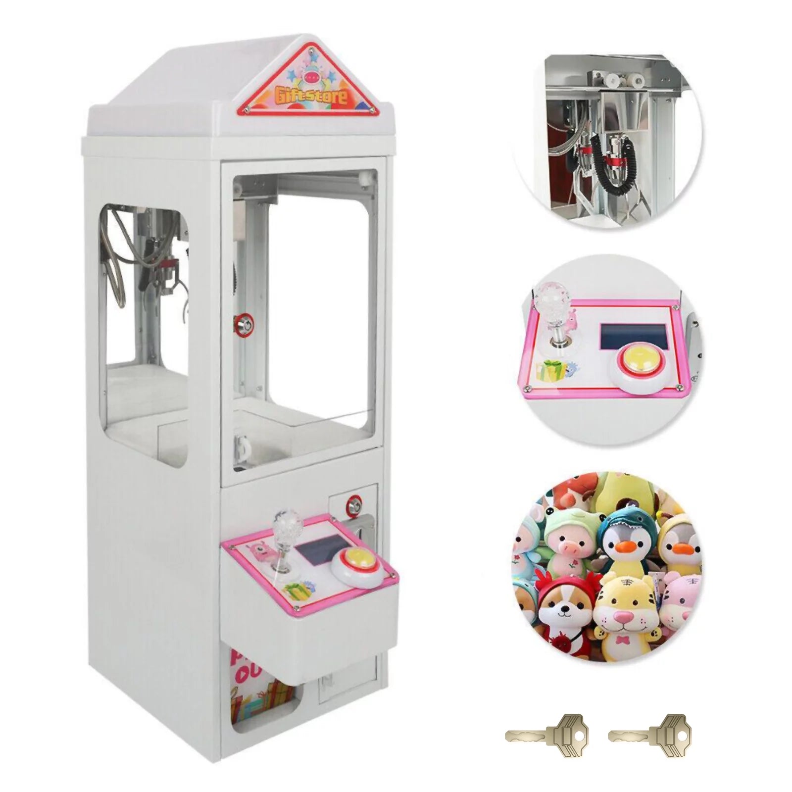 Mini Claw Crane Machine 110V Metal Case P1764