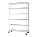 6-Tier Wire Shelving Rack, 48"x18"x72" E806757