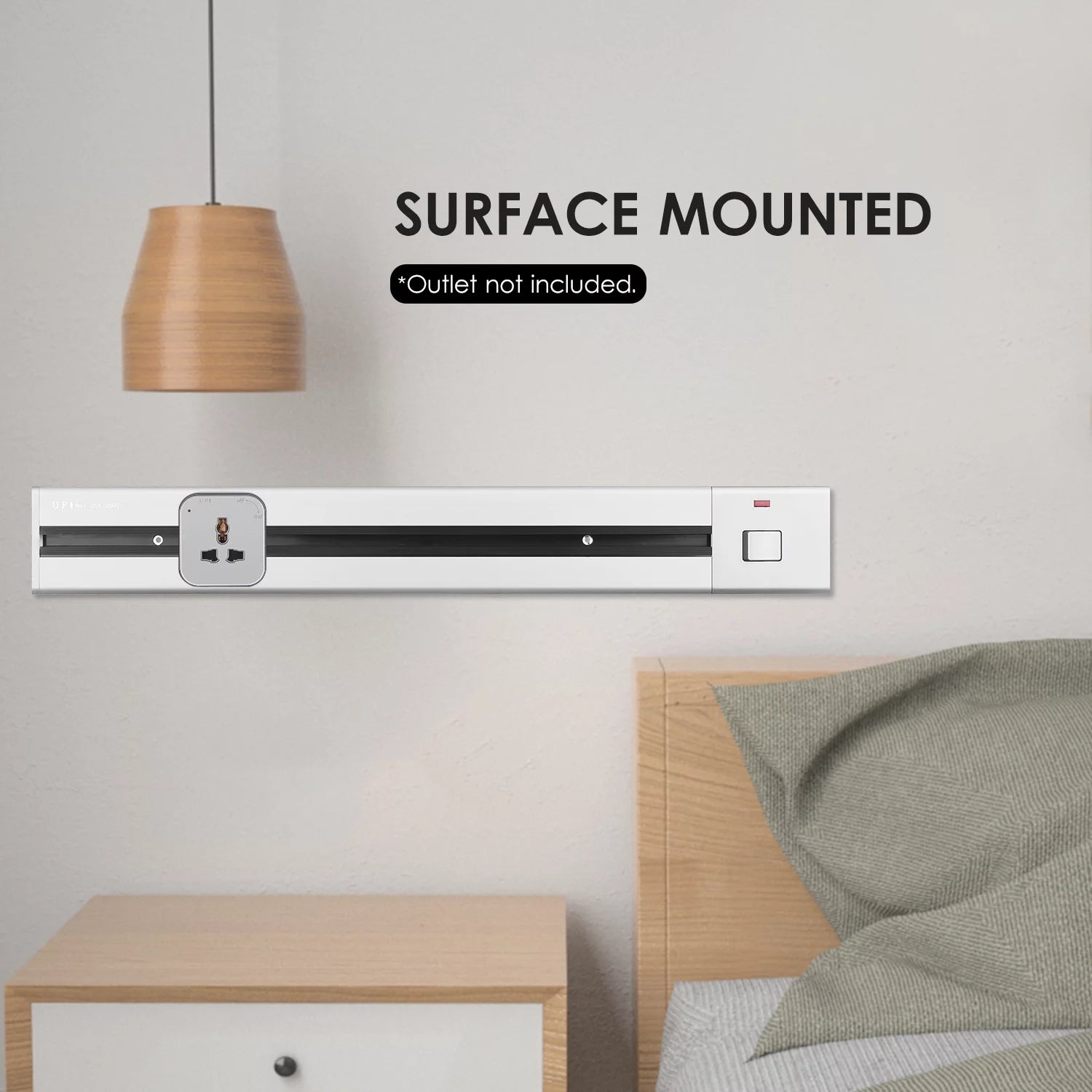 60cm Aluminum Alloy Power Outlet Track X2974
