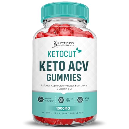 Keto ACV Gummies 1000MG Apple Cider Vinegar with Pomegranate Beet Juice Powder B12 Vegan Non GMO 60 Gummies V233343