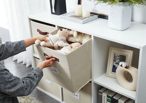 11" 6pcs Texture Grey Fabric Storage Bins M527