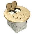 Round Brass Floor Box 2g G9840