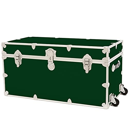 Purple Leather Embossed Vinyl Trunk with Removable Wheels 36"x18"x18" B36989