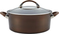 Hard Anodized Nonstick Casserole Dish with Lid - 7 Quart, Chocolate V40143