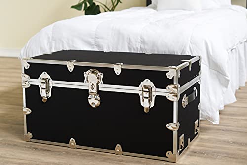 Purple Leather Embossed Vinyl Trunk with Removable Wheels 36"x18"x18" B36989