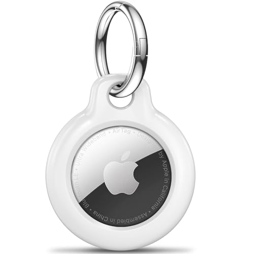 Black Hard PC Airtag Holder with Keychain K2450