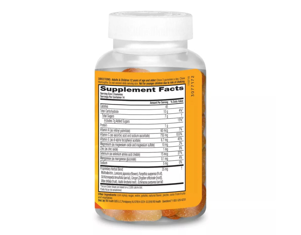 Orange Flavored Gummies, 1000mg Vitamin C, 42 ea (Pack of 4) C430150