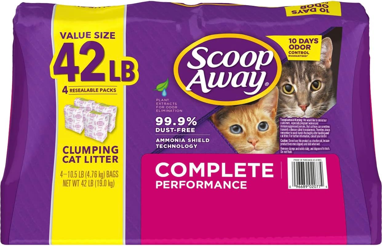 Fresh Scented Clumping Clay Cat Litter, 42 lb V8587