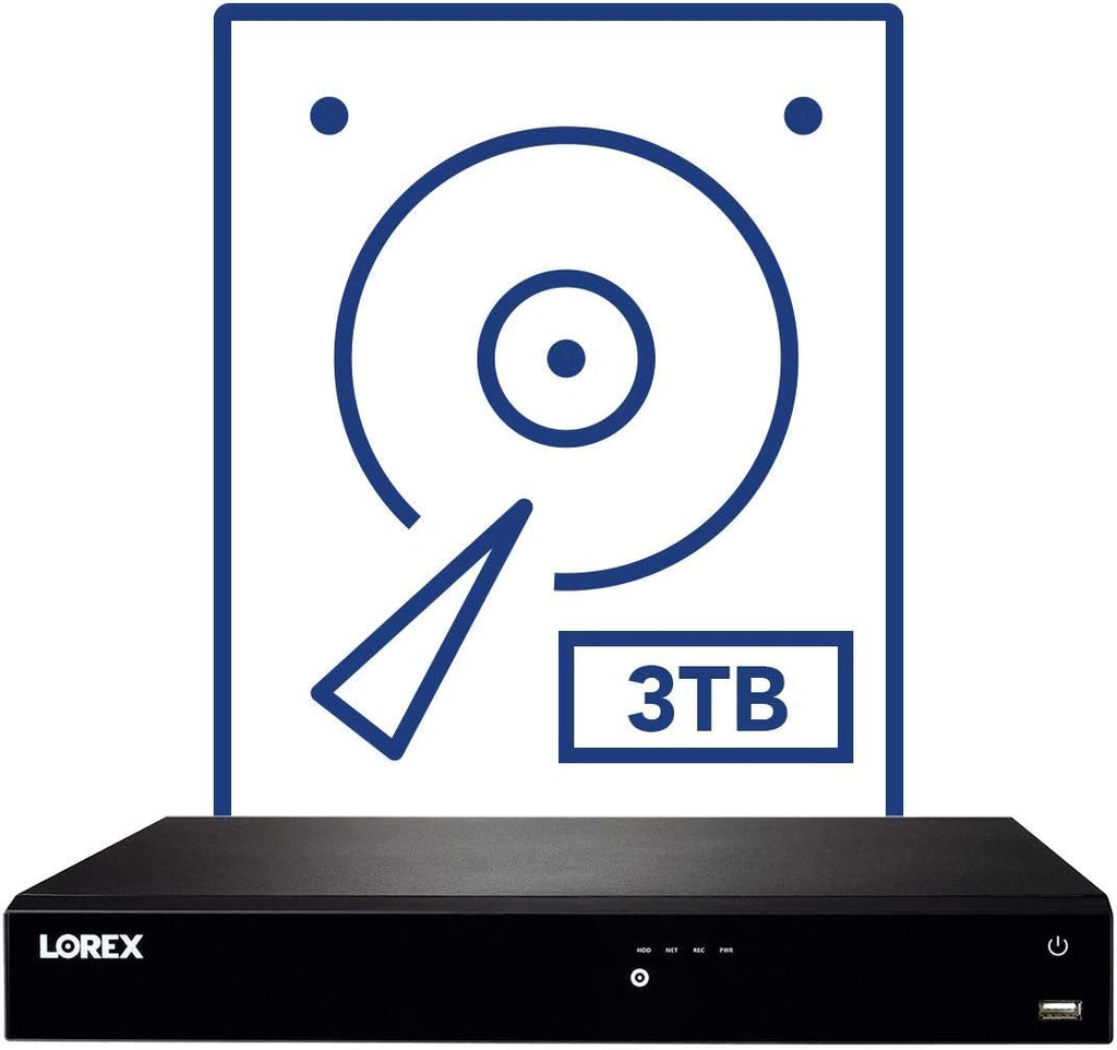 16-Channel 4K Ultra HD NVR Security System with 8 IP Security Cameras and 3TB Hard Drive M615