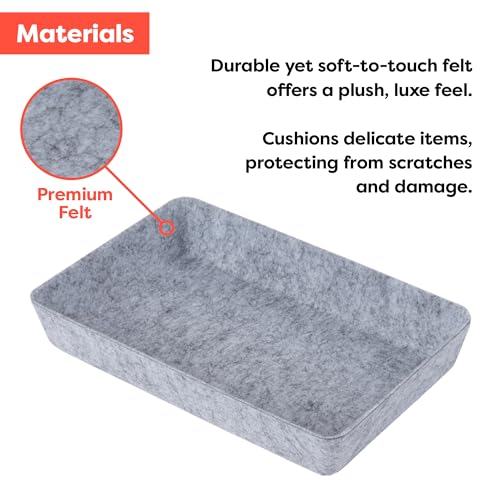 10-Piece Modular Felt Drawer Organizer Set U380