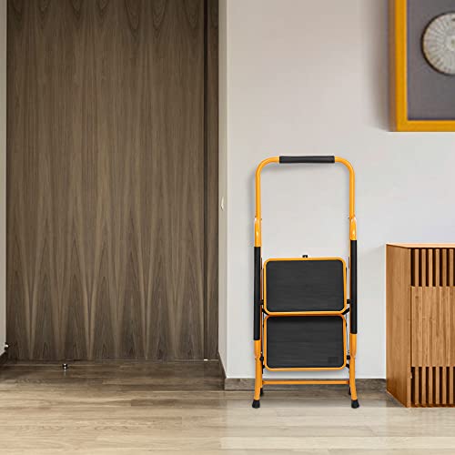 2 Step Folding Step Stool with Handrails V448
