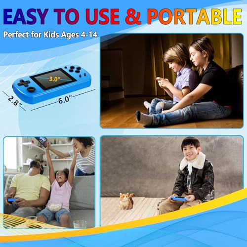 270 Classic Retro Video Game Handheld Console with 3.0'' Color Screen (Black) C189911