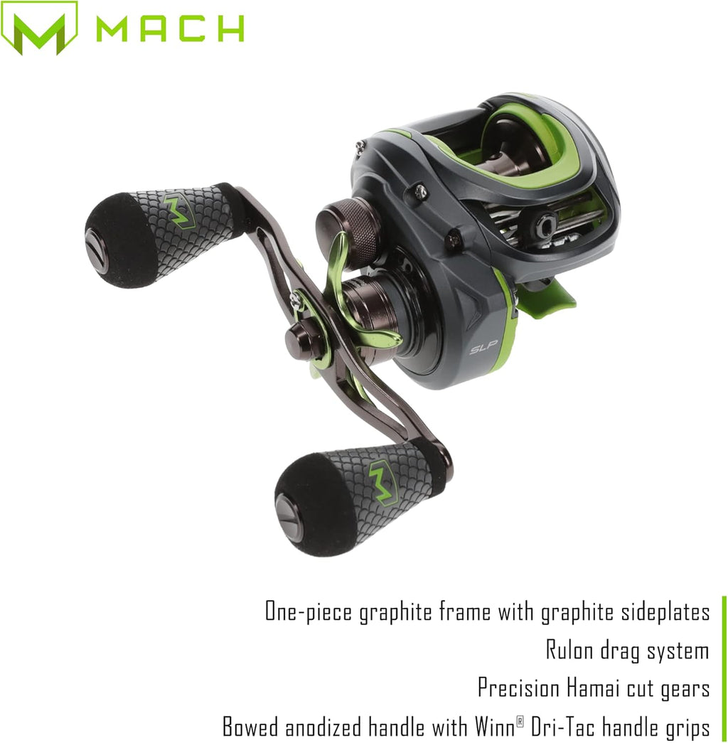 7-Foot 3-Inch 1-Piece IM8 Graphite Fishing Rod and Casting Reel Combo S6008