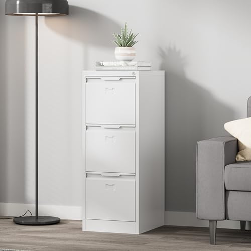 3 Drawer Black Metal Locking File Cabinet N44014