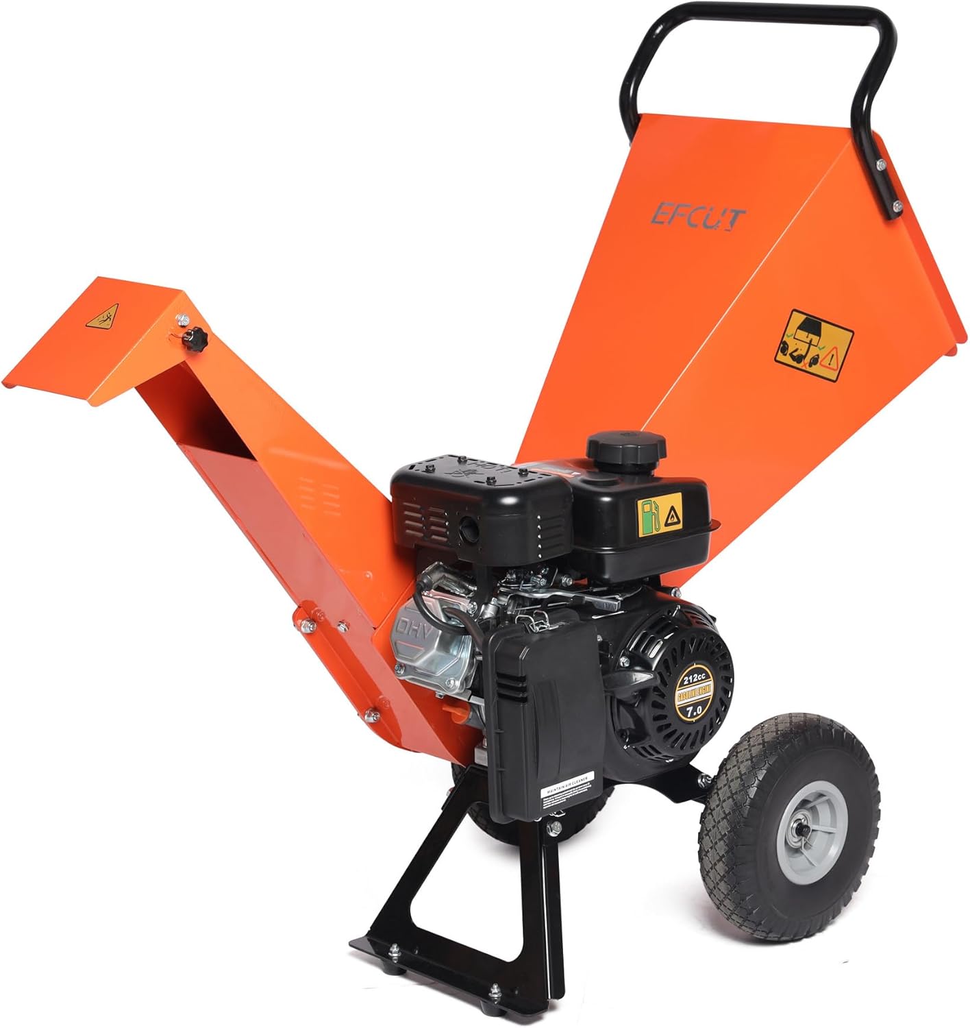 7HP Gas Powered Wood Chipper Shredder Mulcher Y492