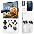 Retro Handheld Gaming Console with 64GB TF Card Transparent Gray Q19438