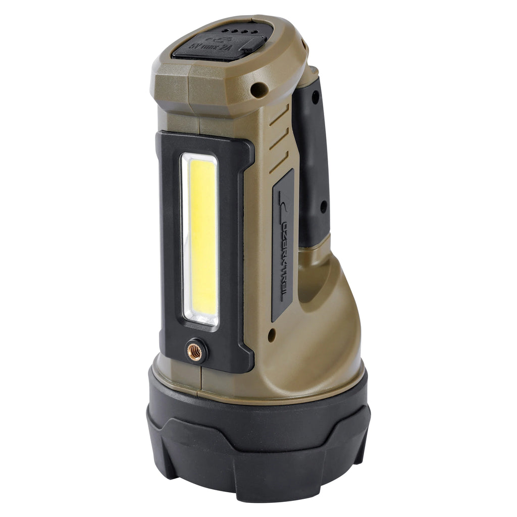 2000 Lumen Dual Source LED Rechargeable Spotlight with 5000 mAh Power Bank, Olive V540