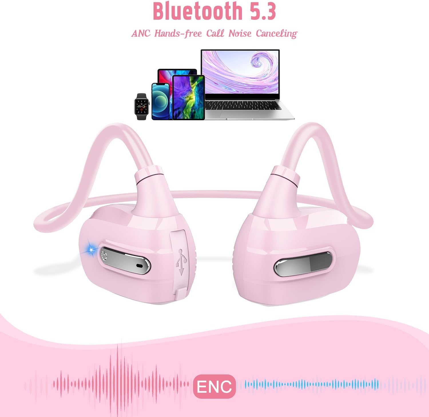 Kids Headphones, Open Ear Headphones, Bluetooth 5.3 T265157