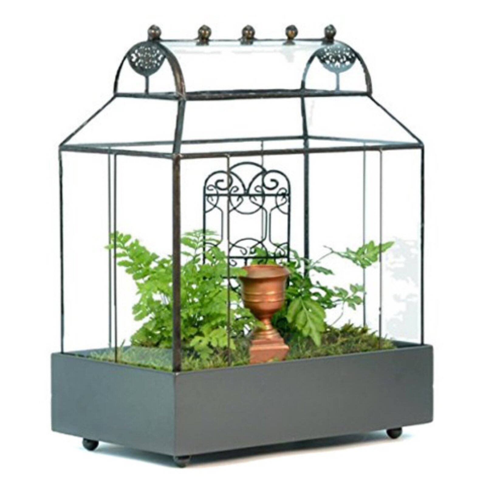 Barrel Roof Wardian Case Terrarium Container S33007