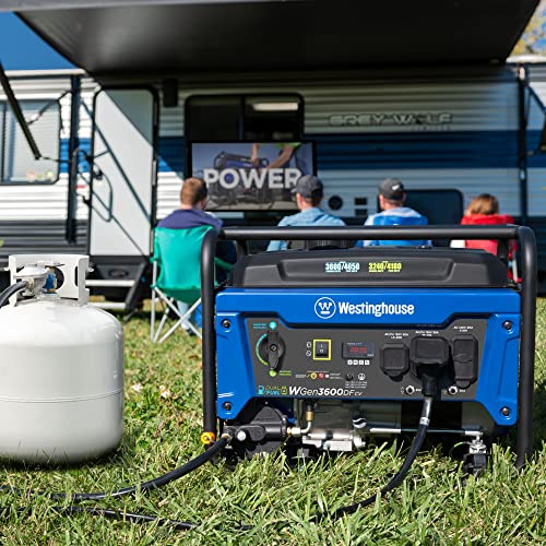 4650 Peak Watt Dual Fuel Portable Generator with Remote Electric Start T952994