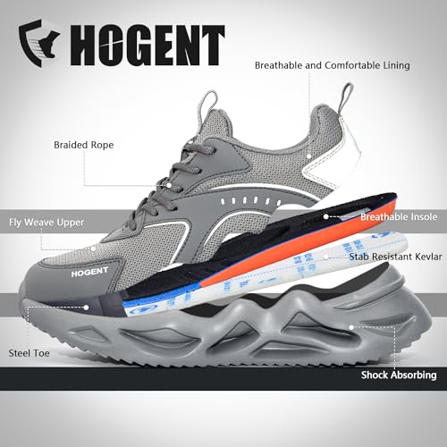 Steel Toe Work Safety Shoes Lightweight Breathable Sneakers S129