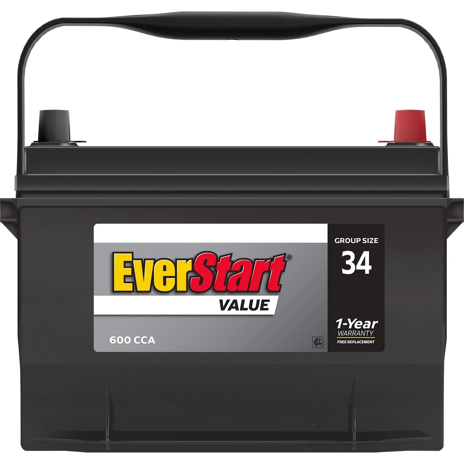 Group Size 34 12 Volt 600 CCA Lead Acid Automotive Battery N910