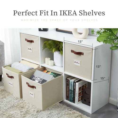 11" 6pcs Texture Grey Fabric Storage Bins M527