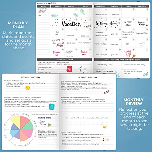 Black Weekly & Monthly Life Planner 8.5x11″ X89494