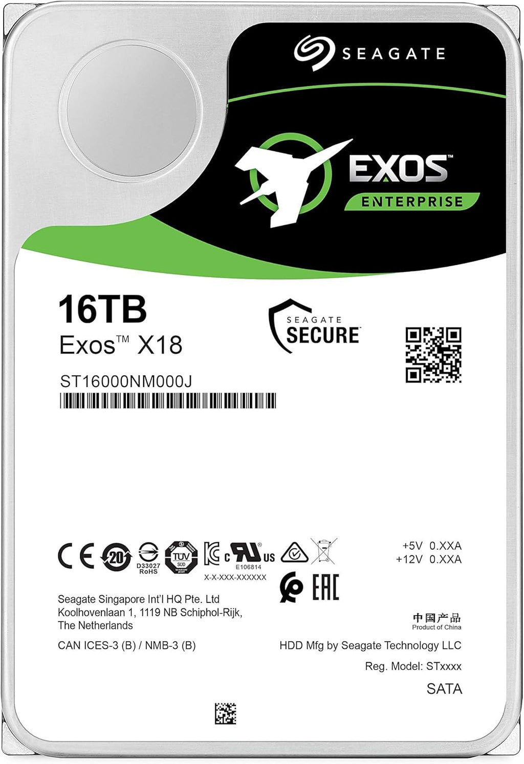 16TB Enterprise HDD 3.5 Inch SATA 6Gb/s 7200 RPM J929