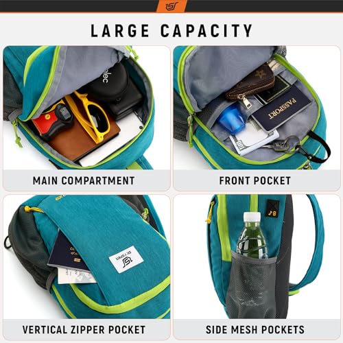 Lightweight Sling Backpack with RFID Pocket Crossbody Bag H1631