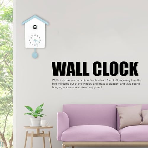 Bird Voice Call Wall Clock with Pendulum S820