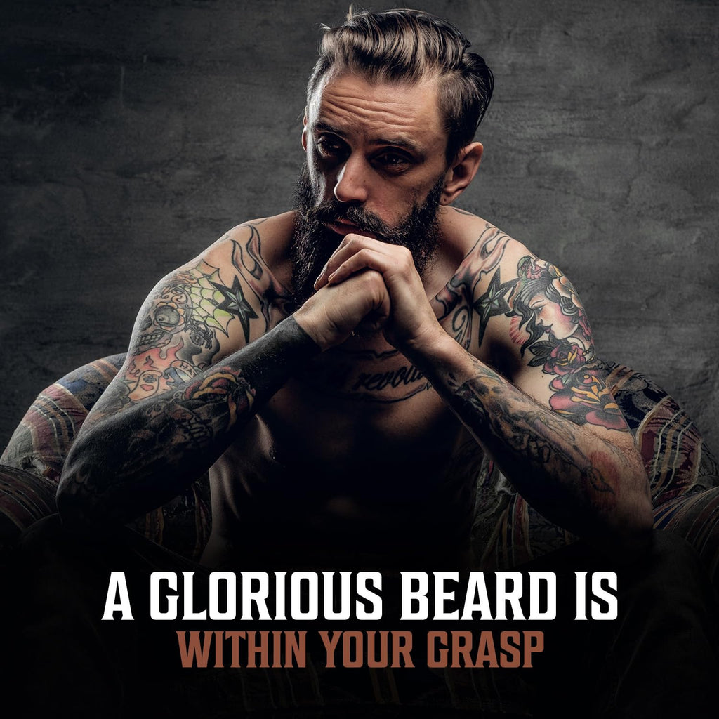 Sandalwood Beard Balm and Beard Oil Bundle with Argan and Jojoba Oils K21629