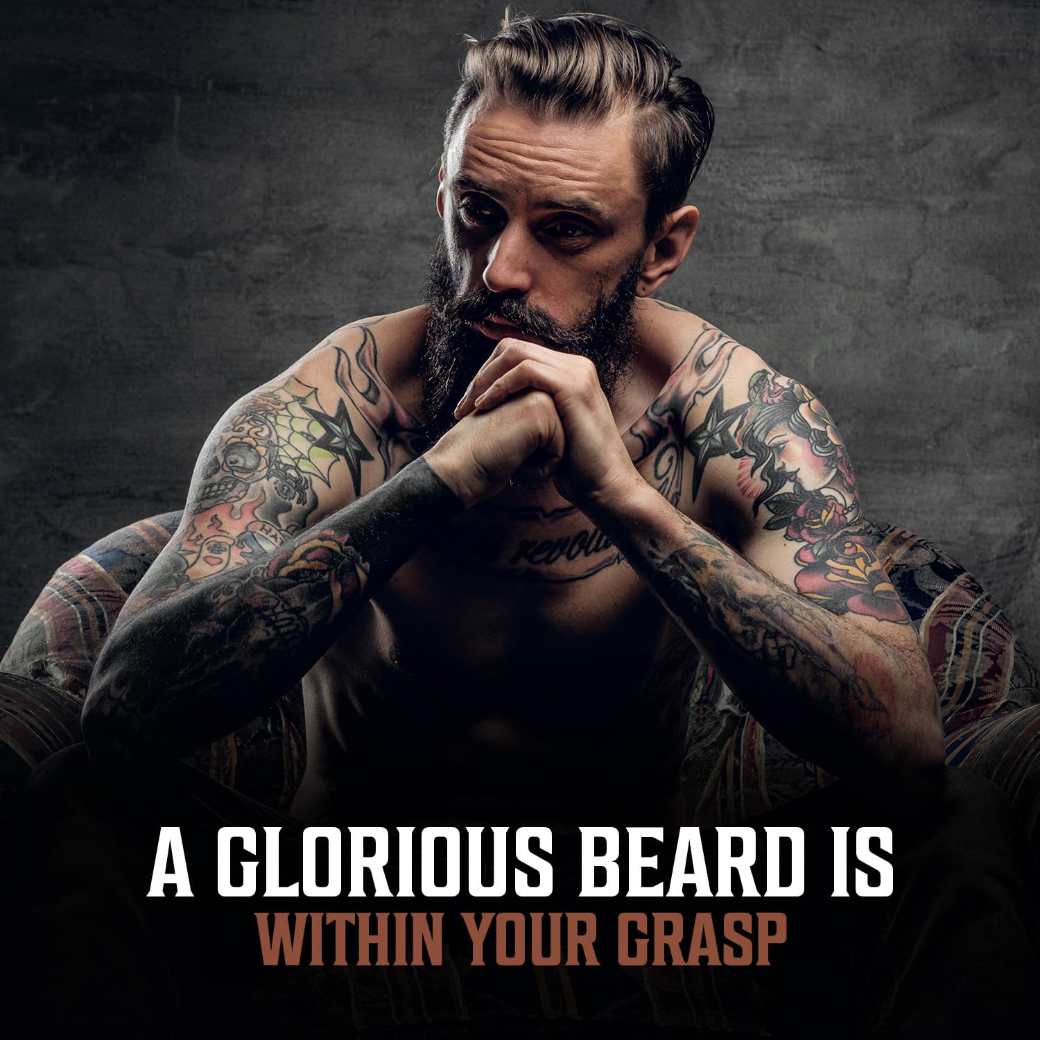 Sandalwood Beard Balm and Beard Oil Bundle with Argan and Jojoba Oils K21629