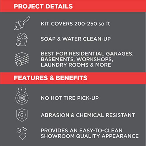 Gloss Gray Garage Floor Coating Kit G627