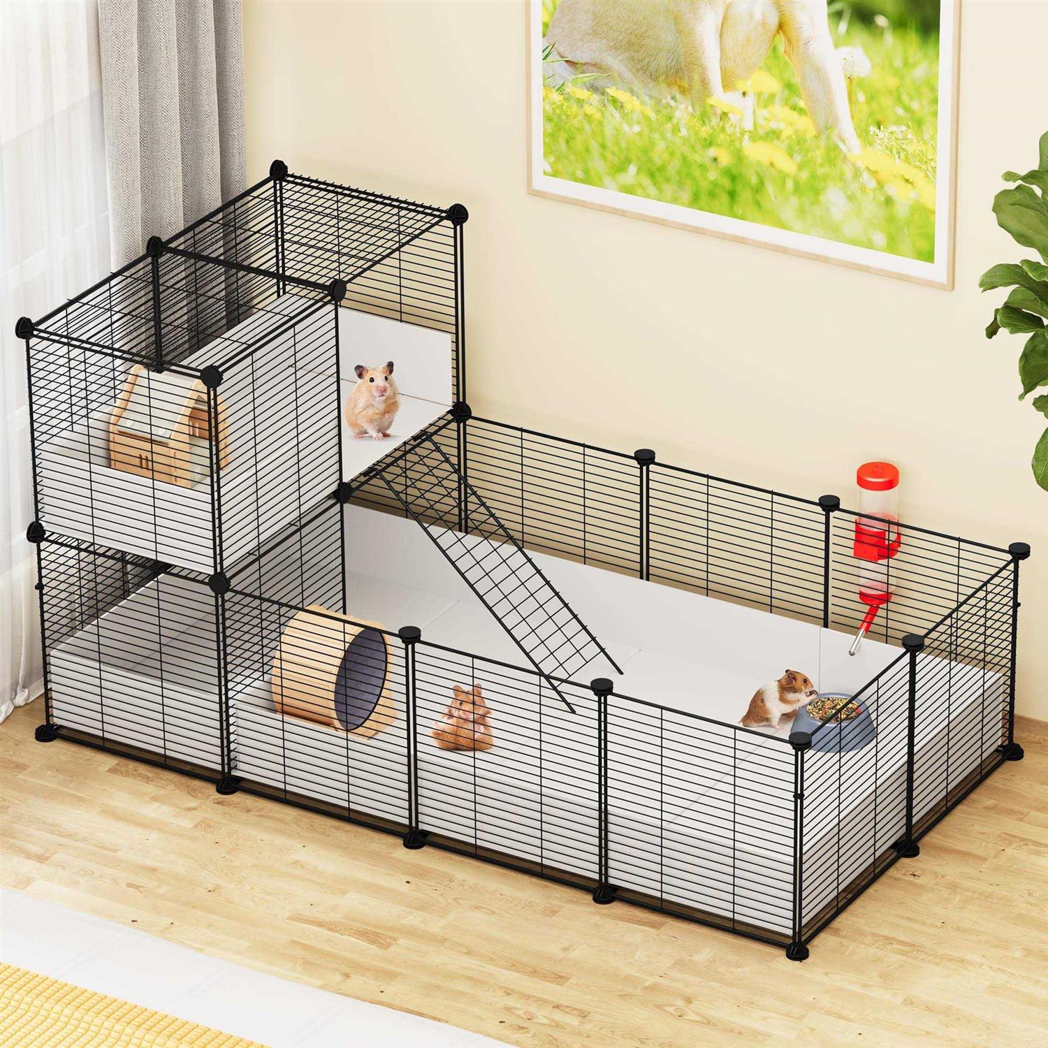 Guinea Pig Cage with Waterproof Plastic Liner I5826