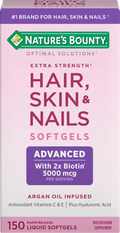 Advanced Hair, Skin and Nail Biotin & Vitamins A, C, & E Softgels, 150 Count L961513